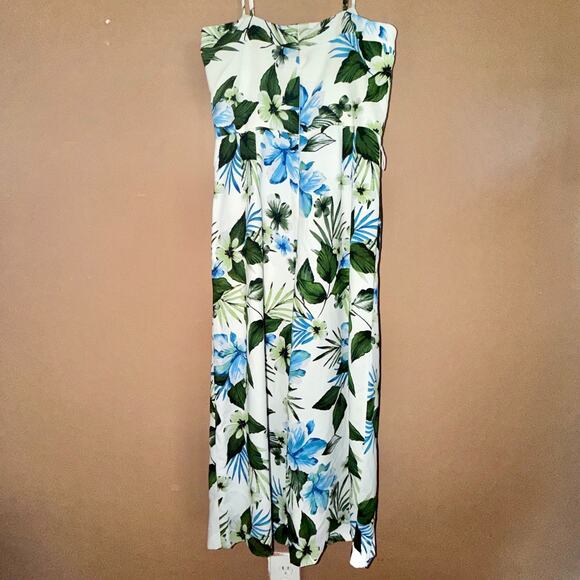 Banana Republic Women's Blue White Floral Romper Dress - Size 10 - Picture 12 of 12